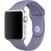 Bracelet Apple Watch Teyra - silicone - gris lavande
