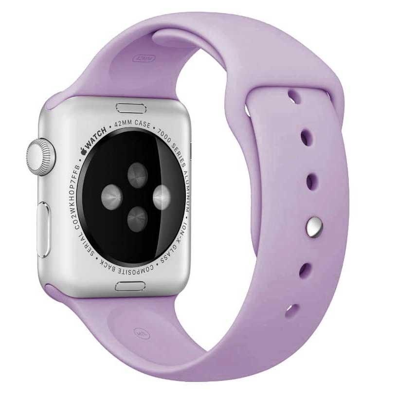 Bracelet Apple Watch - silicone - violet clair