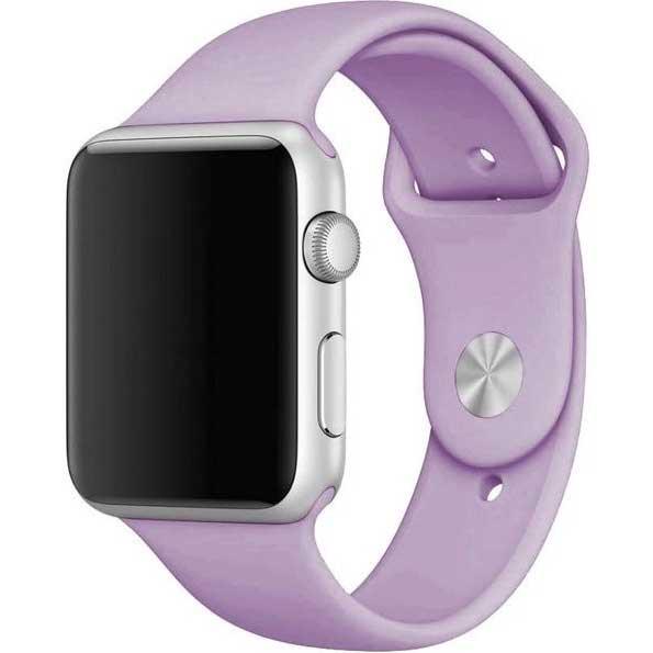 Bracelet Apple Watch - silicone - violet clair