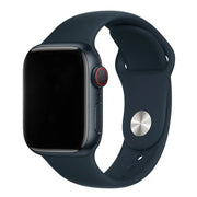 Bracelet Apple Watch - silicone - bleu minuit