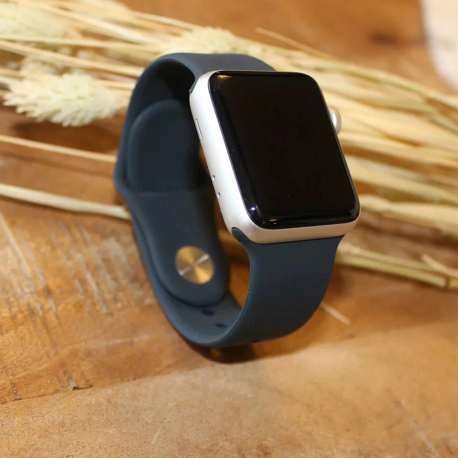 Bracelet Apple Watch - silicone - bleu minuit