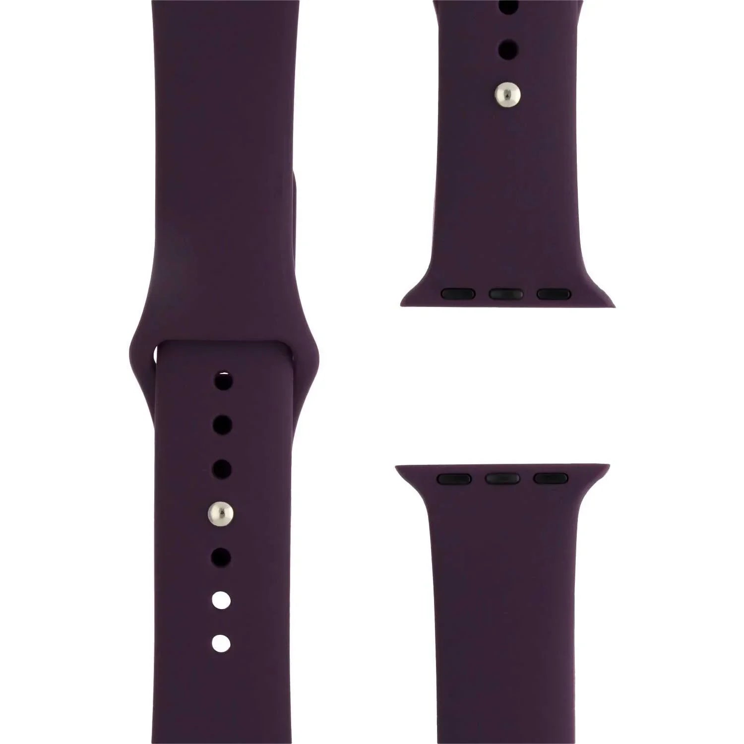Bracelet Apple Watch - silicone - prune