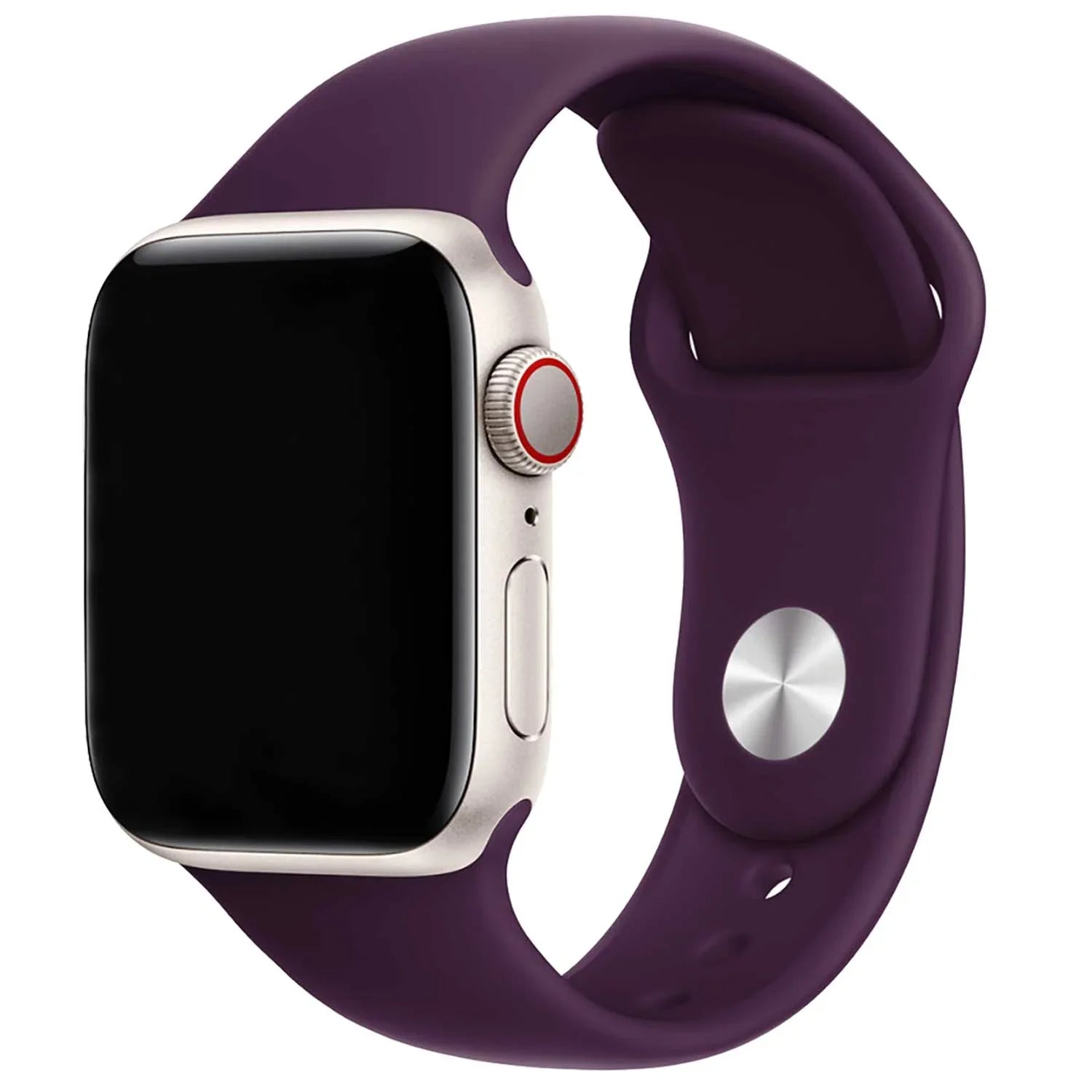 Bracelet Apple Watch - silicone - prune