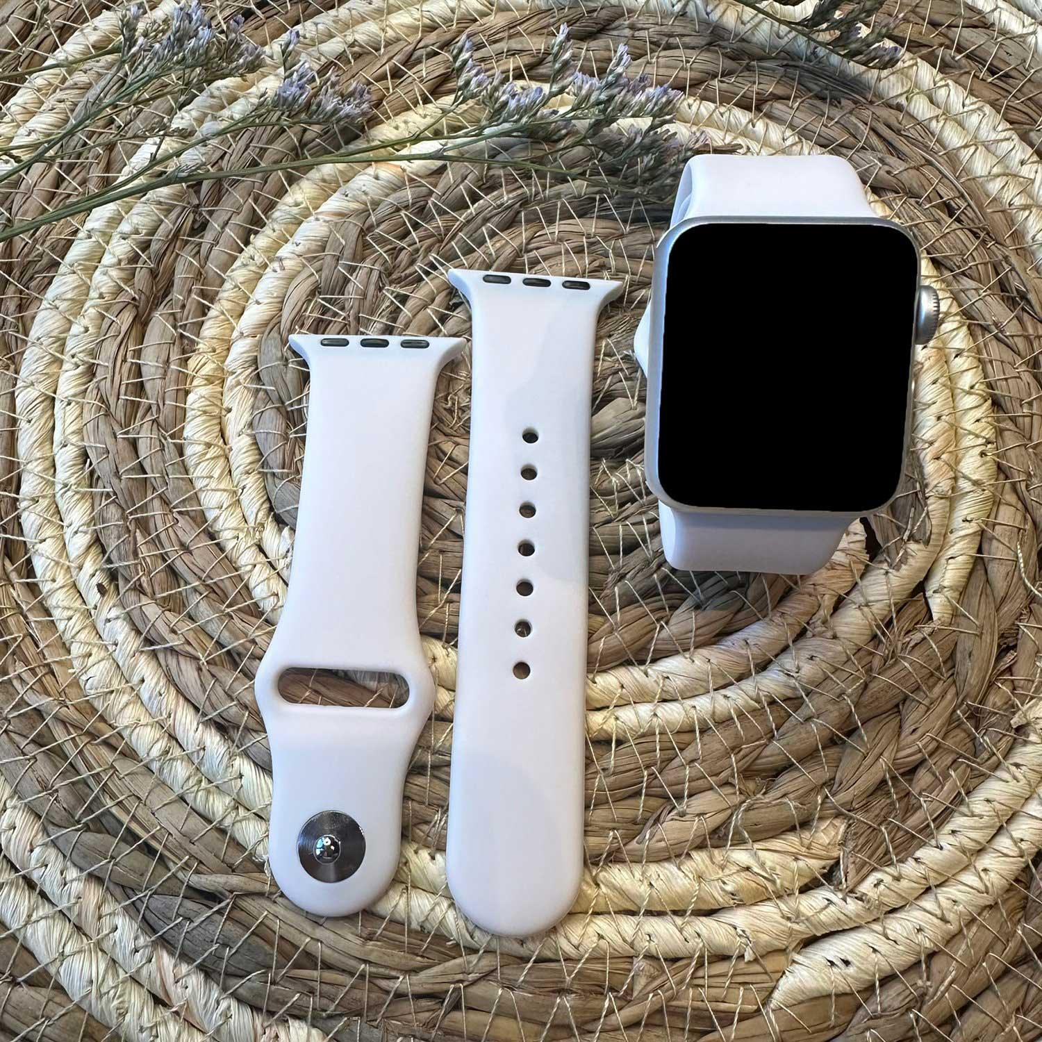 Bracelet Apple Watch Savro - silicone - rose