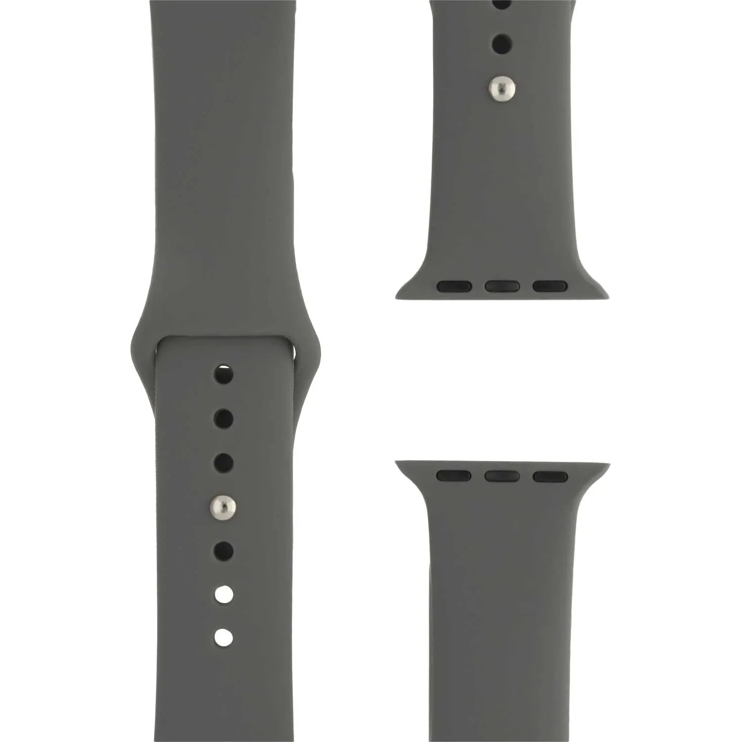 Bracelet Apple Watch Savro - silicone - gris roche