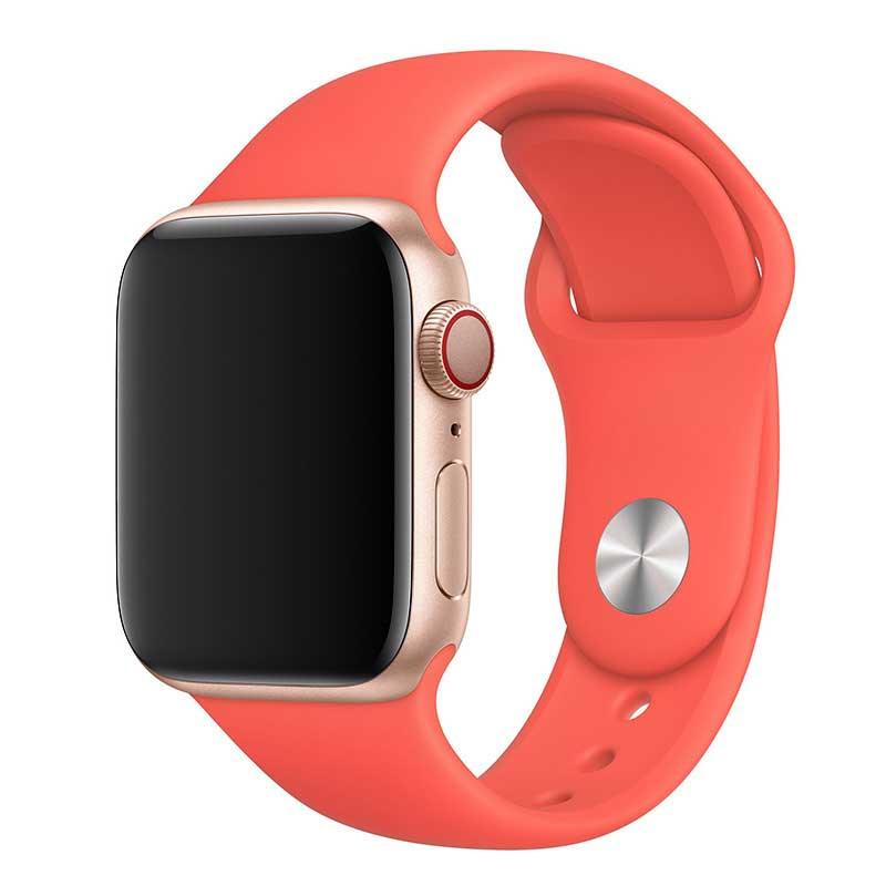 Bracelet Apple Watch - silicone - agrumes roses