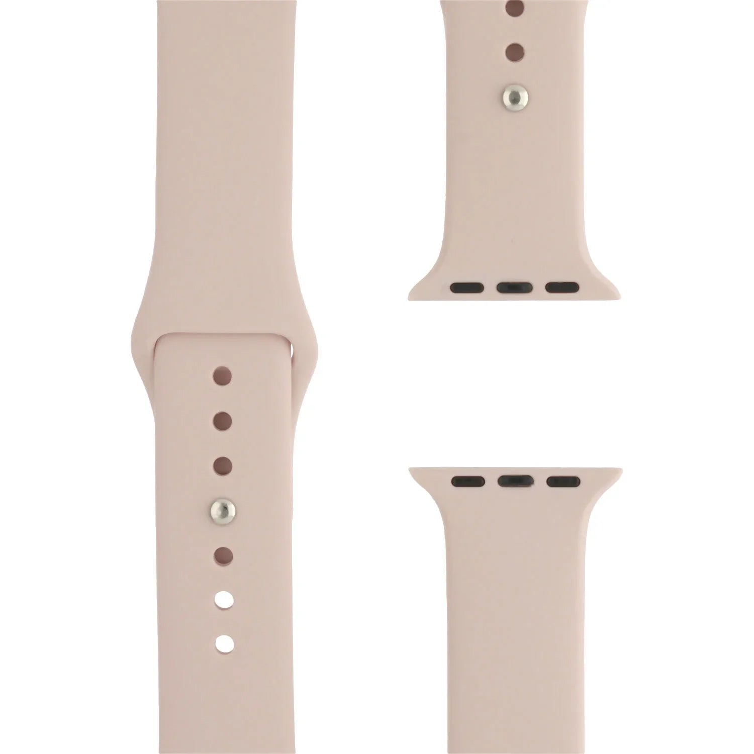 Bracelet Apple Watch - silicone - sable rose