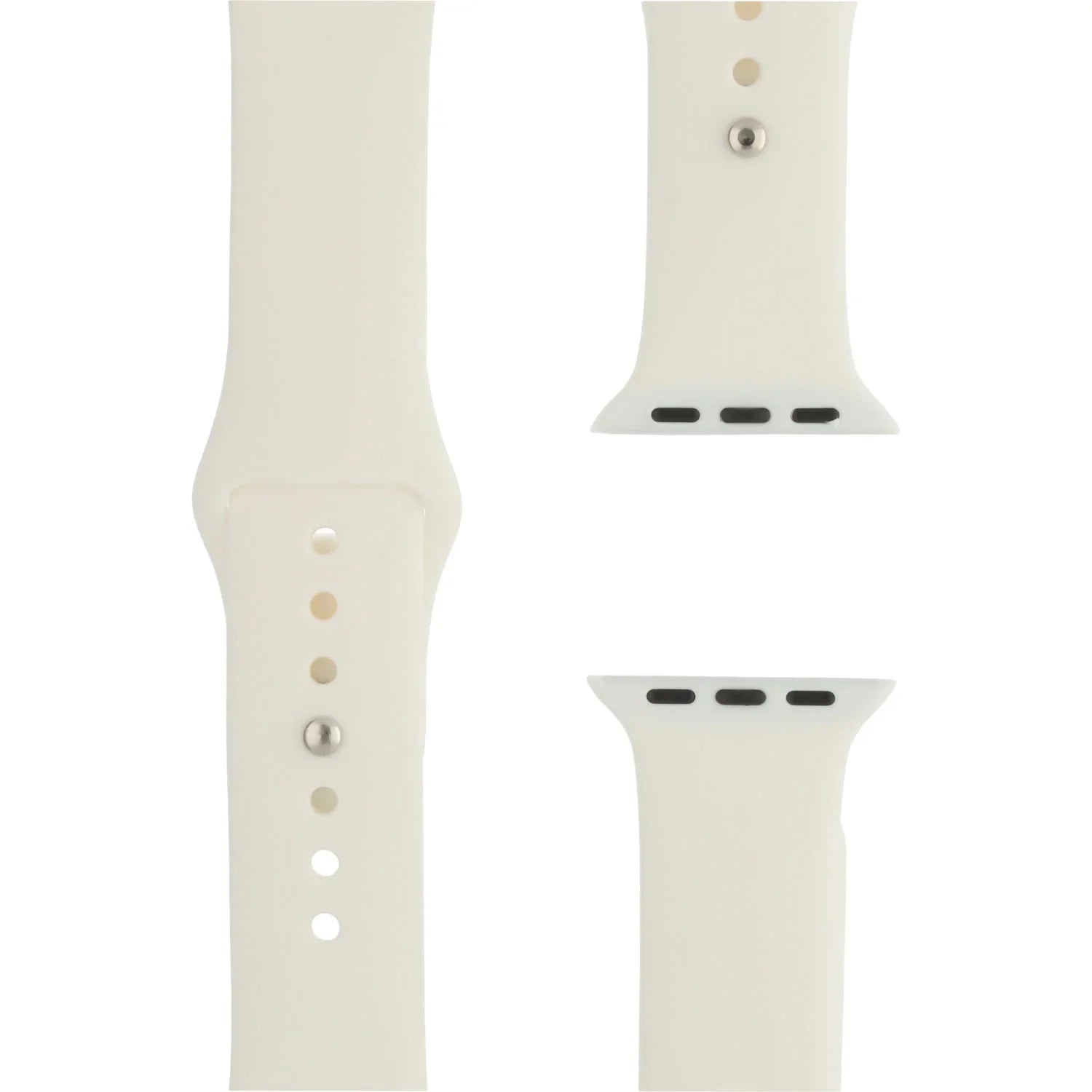 Bracelet Apple Watch Savro - silicone - blanc doux