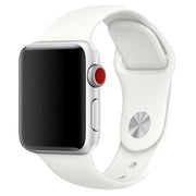 Bracelet Apple Watch Savro - silicone - blanc doux