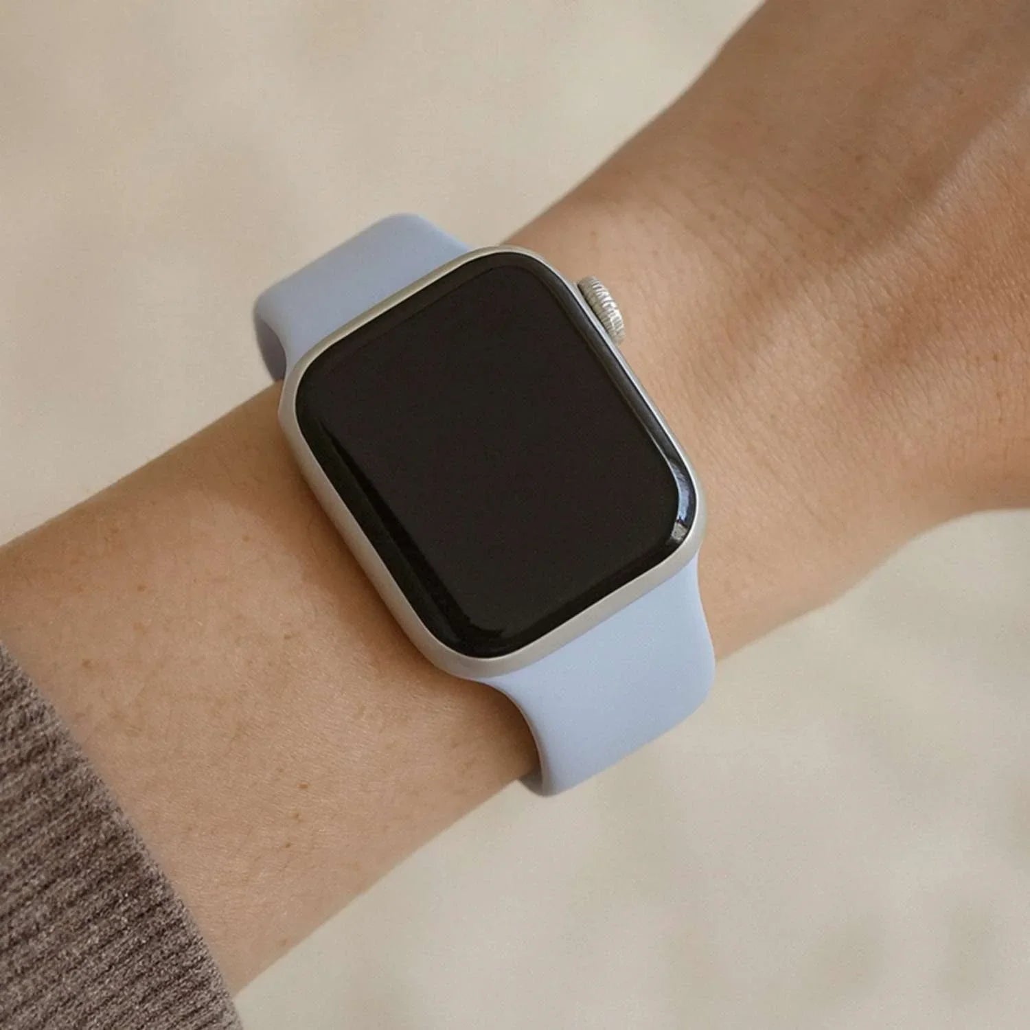 Bracelet pour Apple Watch - silicone - bleu clair