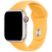 Bracelet Apple Watch Teyra - silicone - jaune ensoleillé