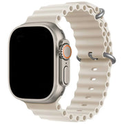 Bracelet Apple Watch Ocean - silicone - lumière stellaire