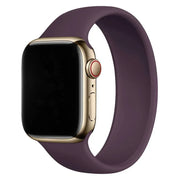 Bracelet Apple Watch - silicone - boucle unique - cerise noire