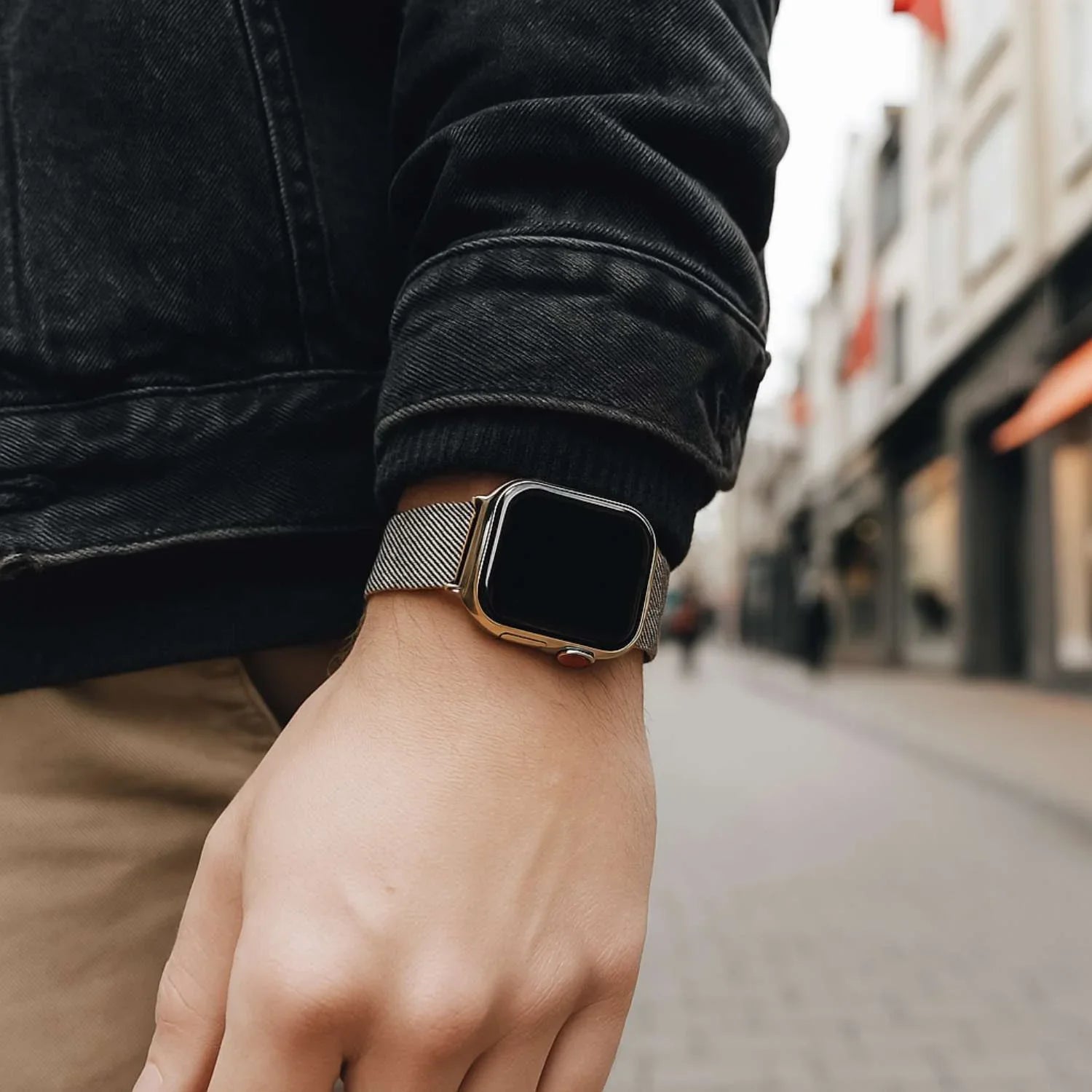 Bracelet Apple Watch Fiore - milanais - argent
