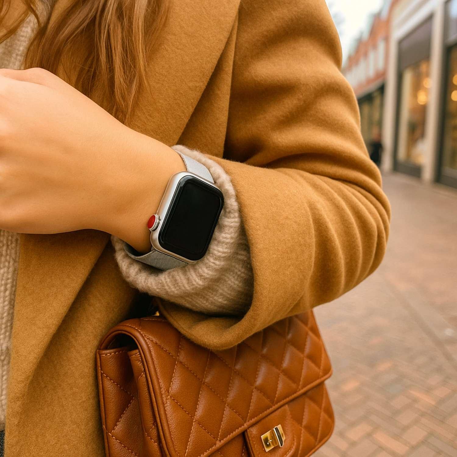 Bracelet Apple Watch Fiore - milanais - argent