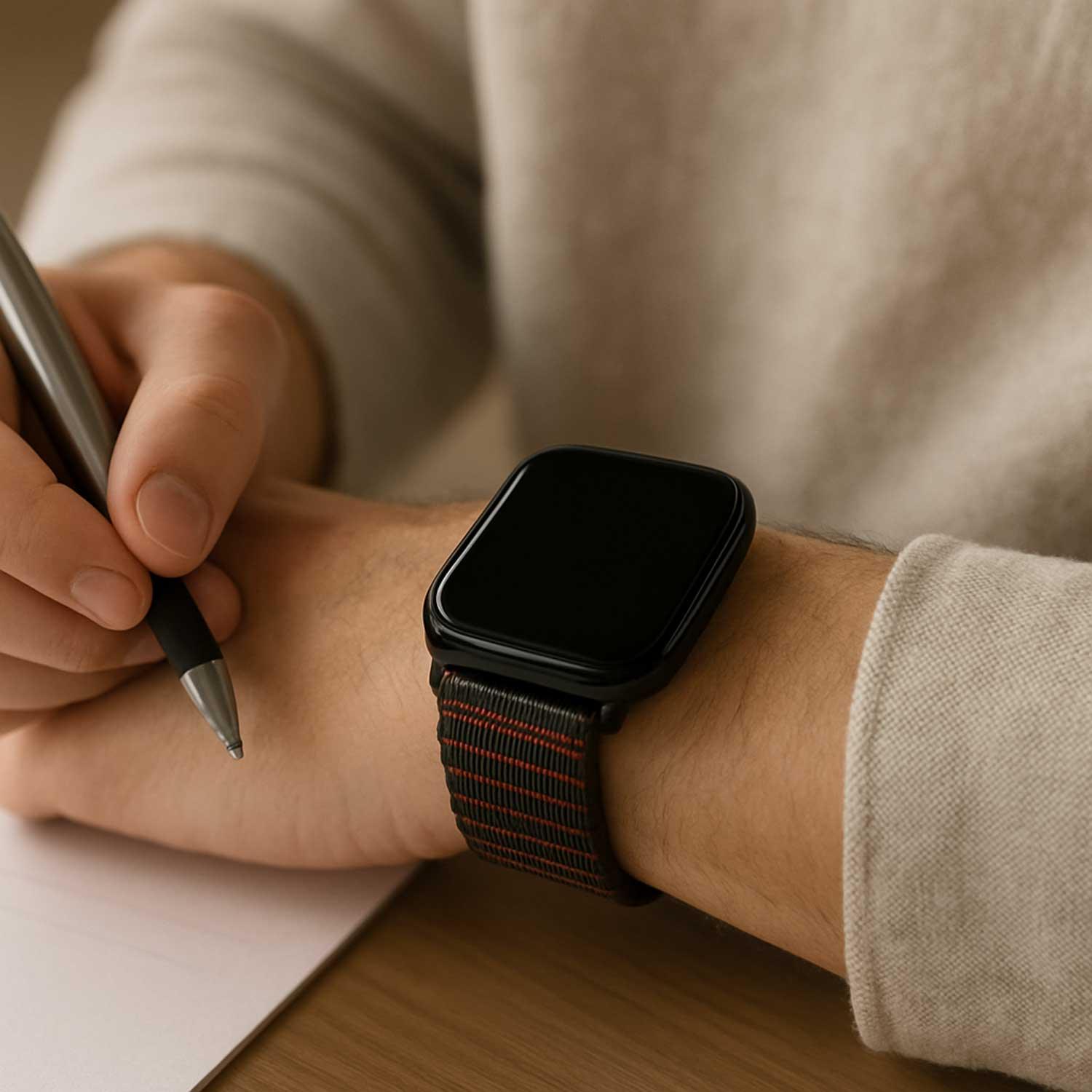 Bracelet Apple Watch Flyne - tissé - nylon - Rhythm