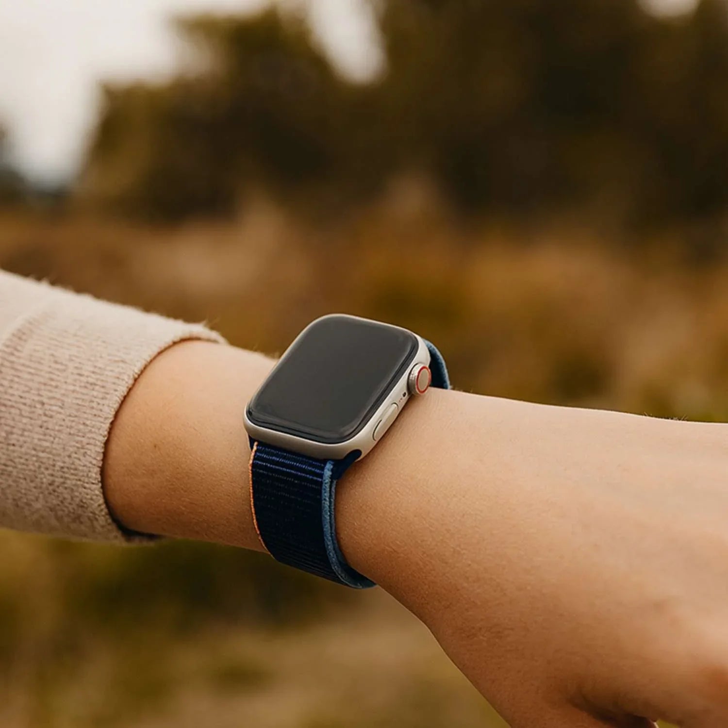 Bracelet Apple Watch - tissé - nylon - abyssal