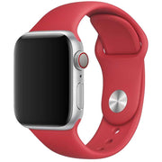 Bracelet Apple Watch Ovaro - silicone - rouge
