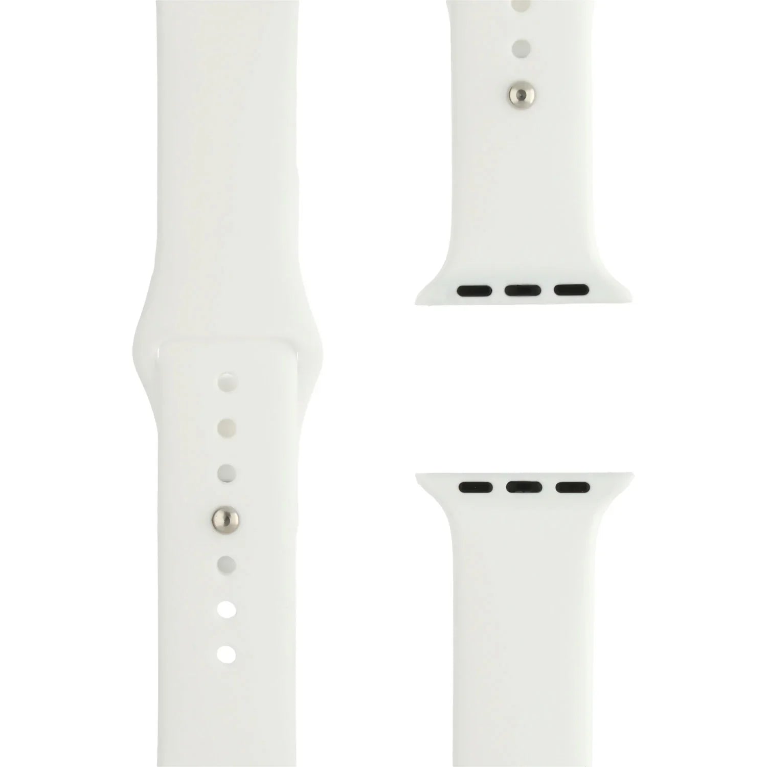 Bracelet Apple Watch Ovaro - silicone - blanc