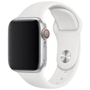 Bracelet Apple Watch Ovaro - silicone - blanc