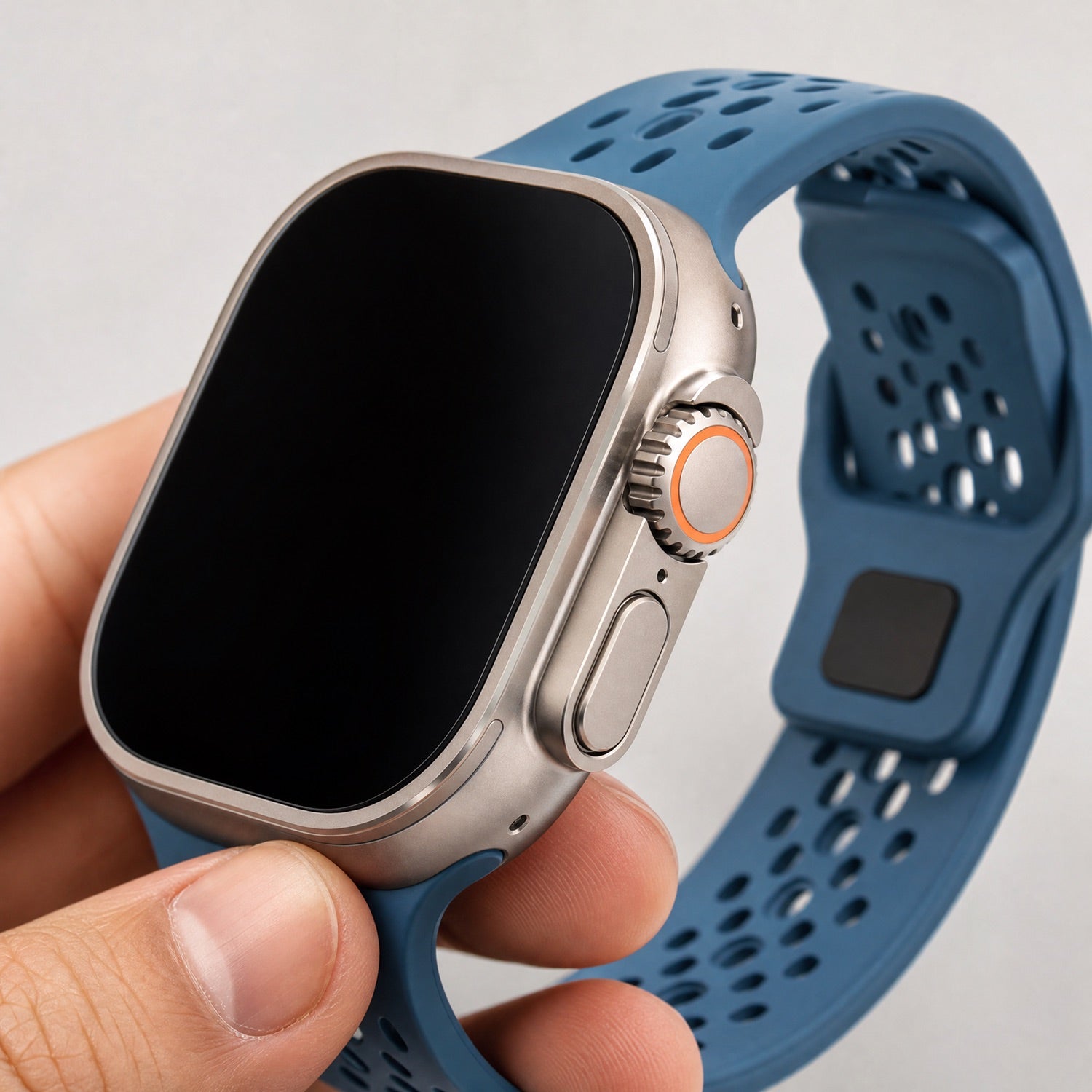 Bracelet Apple Watch Sprint - silicone - bleu