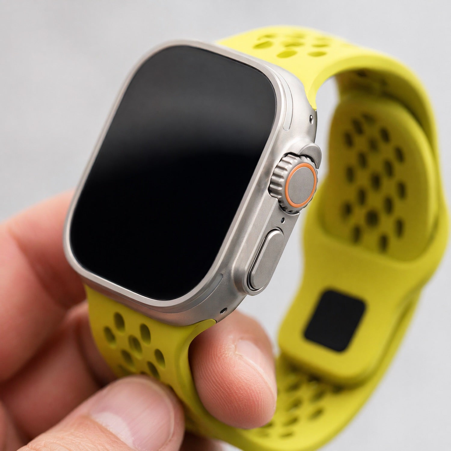 Bracelet Apple Watch Sprint - silicone - jaune