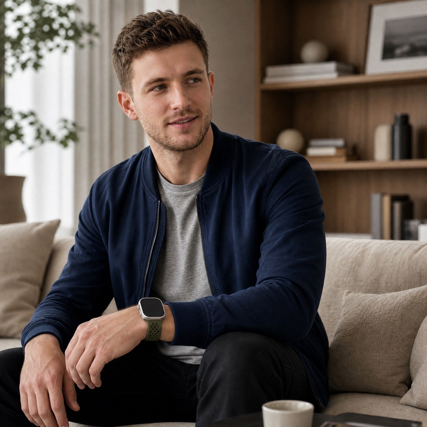 Bracelet Apple Watch Sprint - silicone - vert