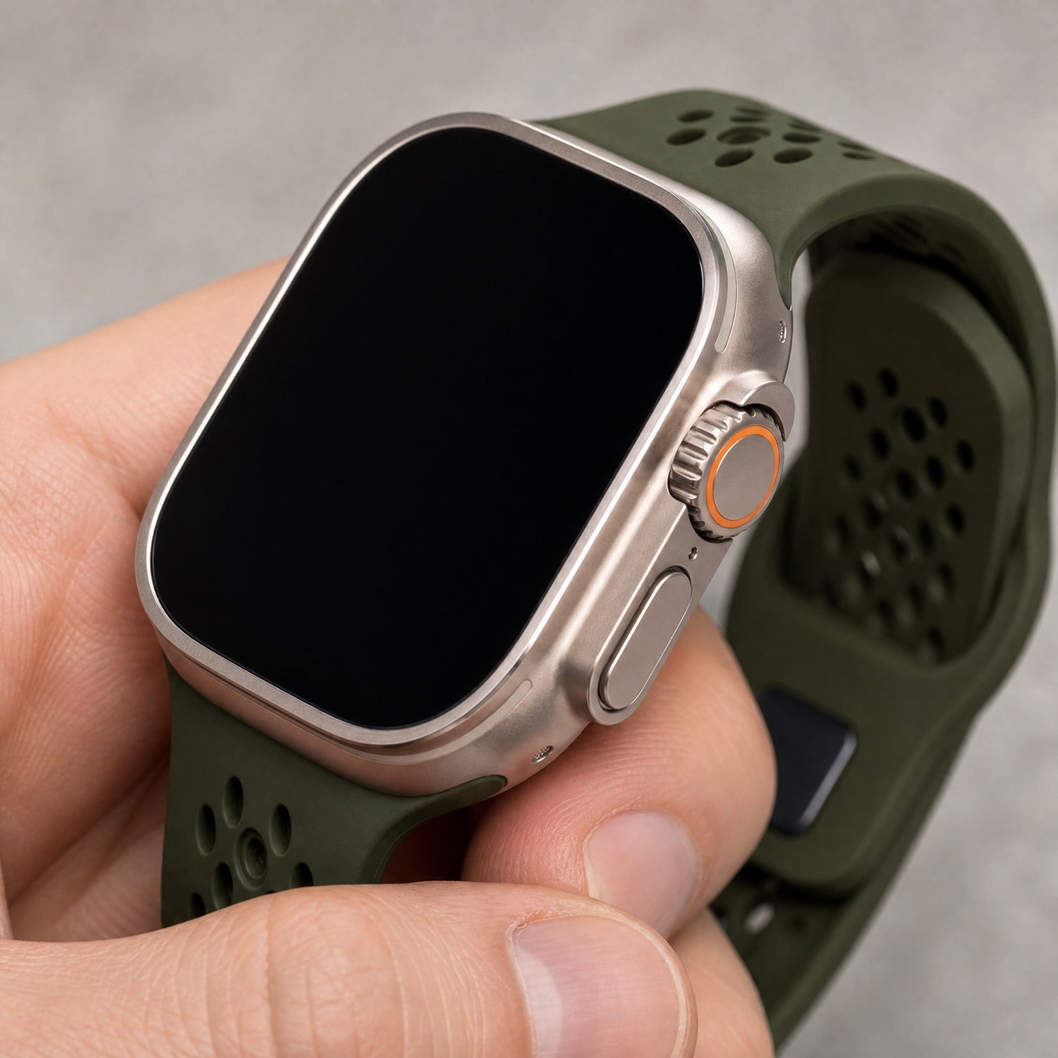 Bracelet Apple Watch Sprint - silicone - vert