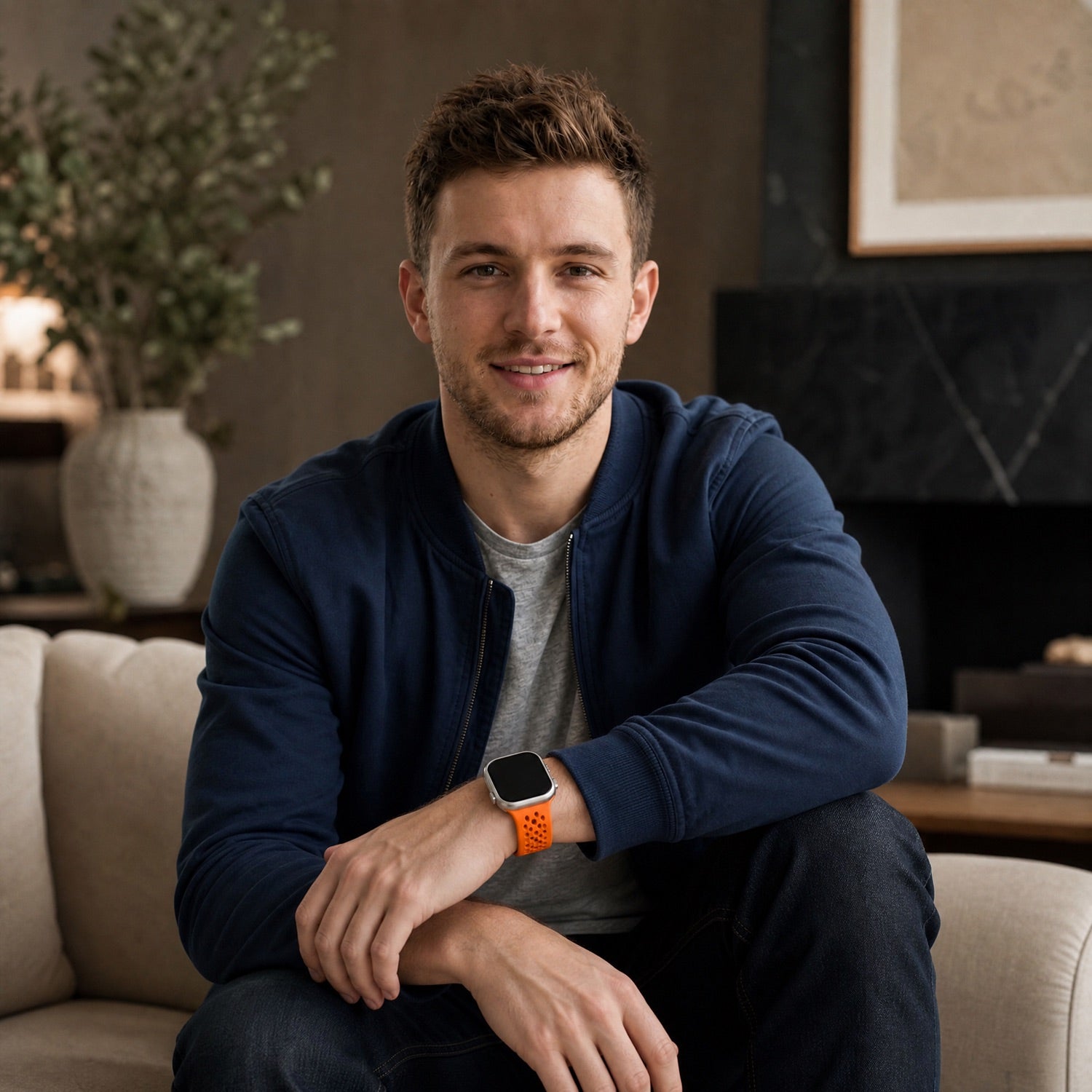 Bracelet Apple Watch Sprint - silicone - orange