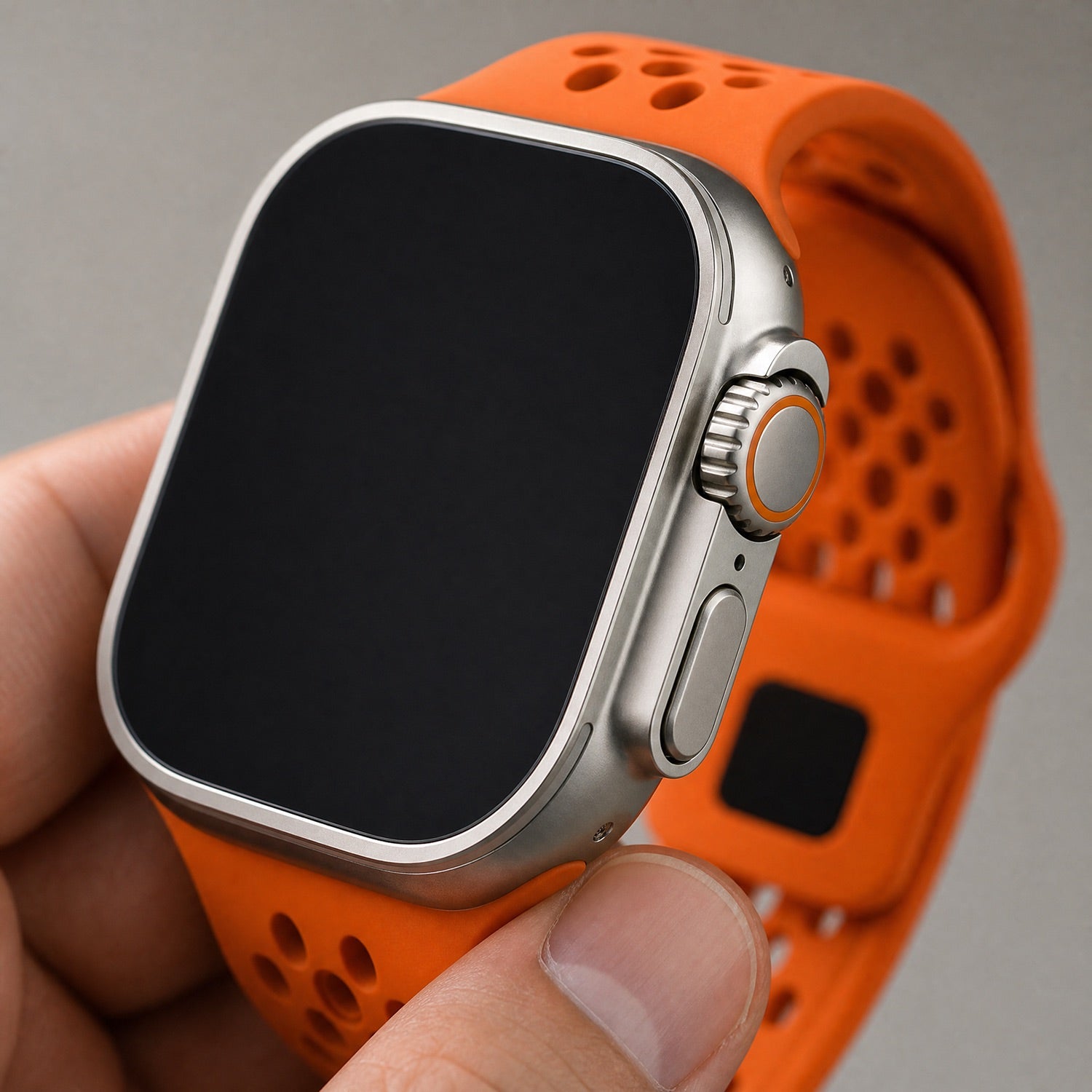 Bracelet Apple Watch Sprint - silicone - orange