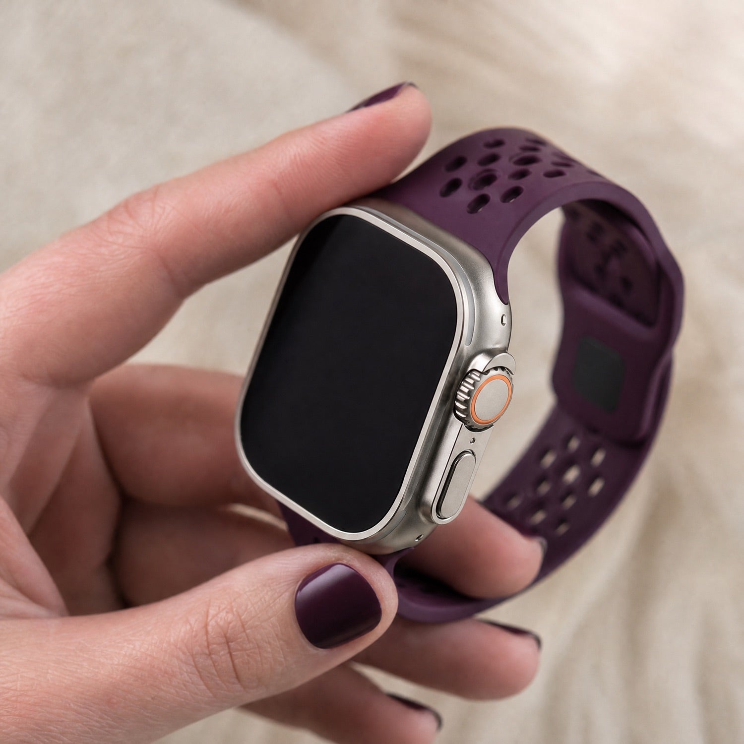 Bracelet Apple Watch Sprint - silicone - violet