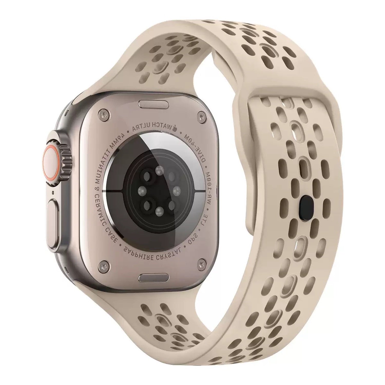 Bracelet Apple Watch Sprint - silicone - lumière stellaire