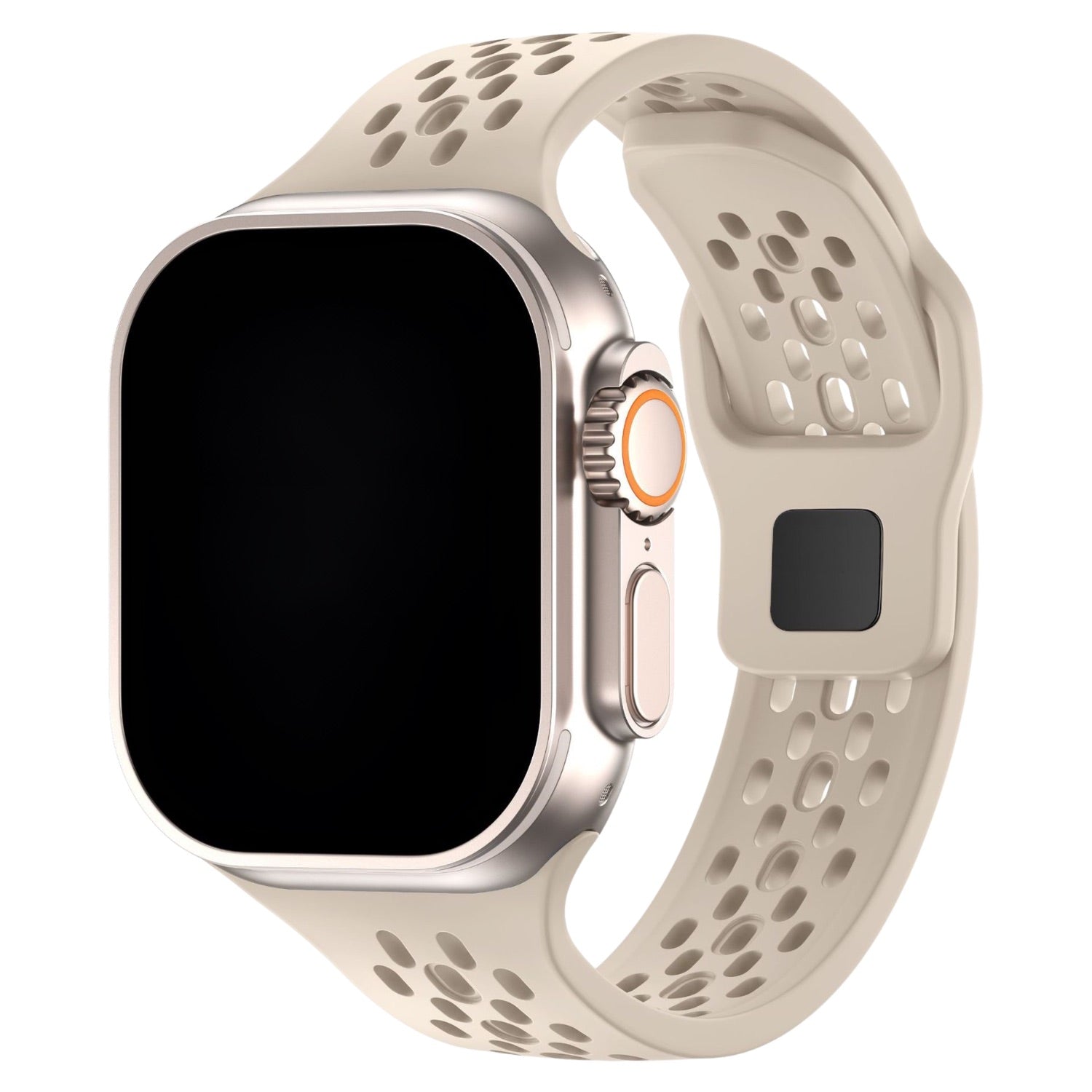 Bracelet Apple Watch Sprint - silicone - lumière stellaire