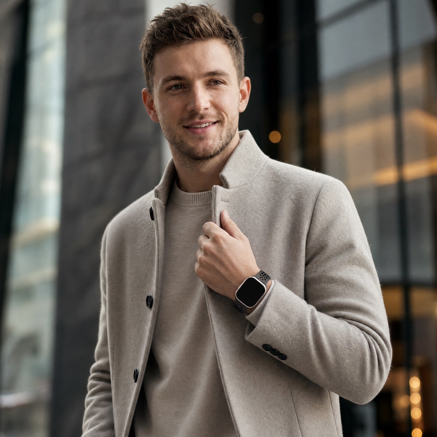 Bracelet Apple Watch Sprint - silicone - noir