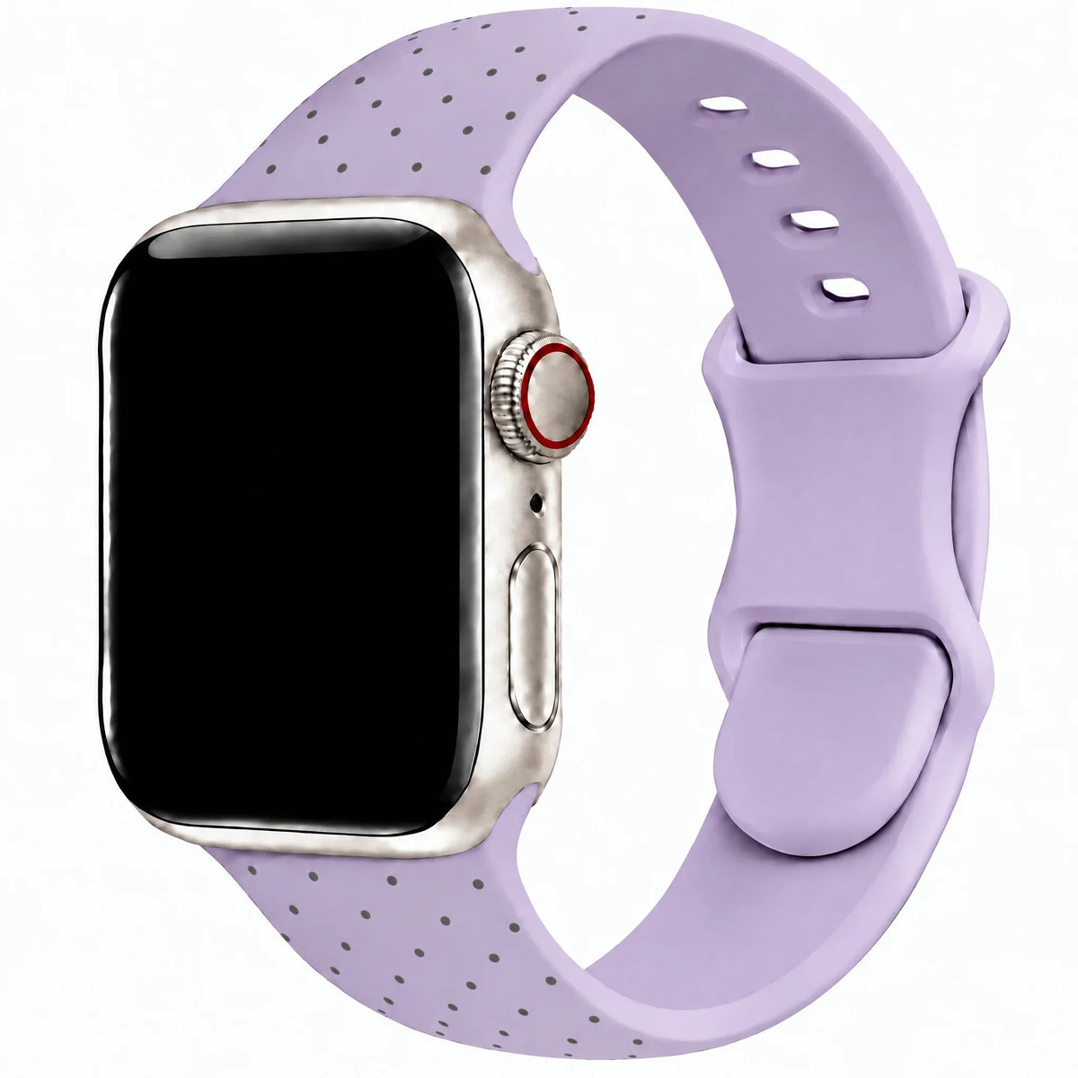 Bracelet Apple Watch Dots - silicone - Violet
