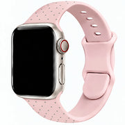 Bracelet Apple Watch Dots - silicone - Rose