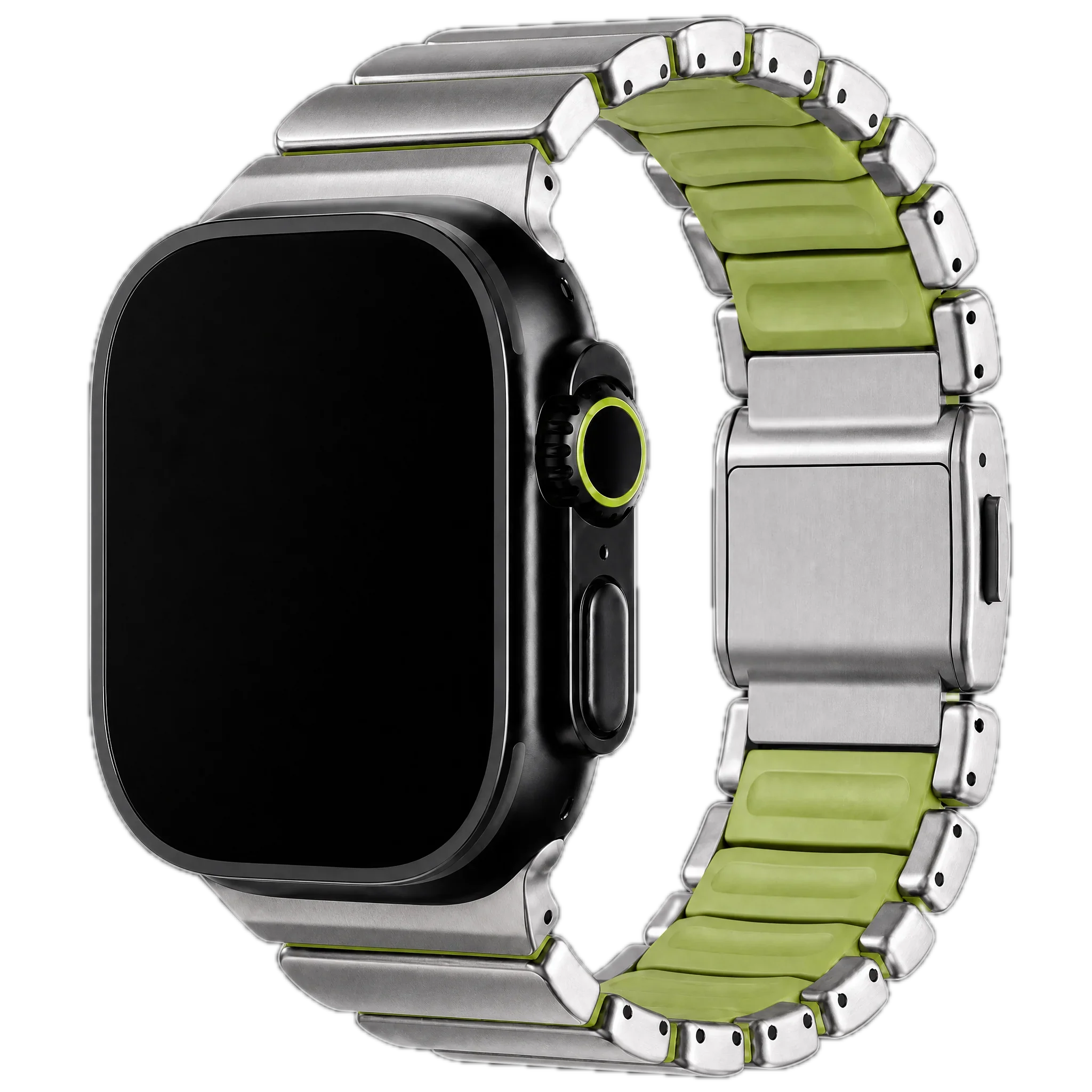 Bracelet Apple Watch Ember - acier - Titane Vert
