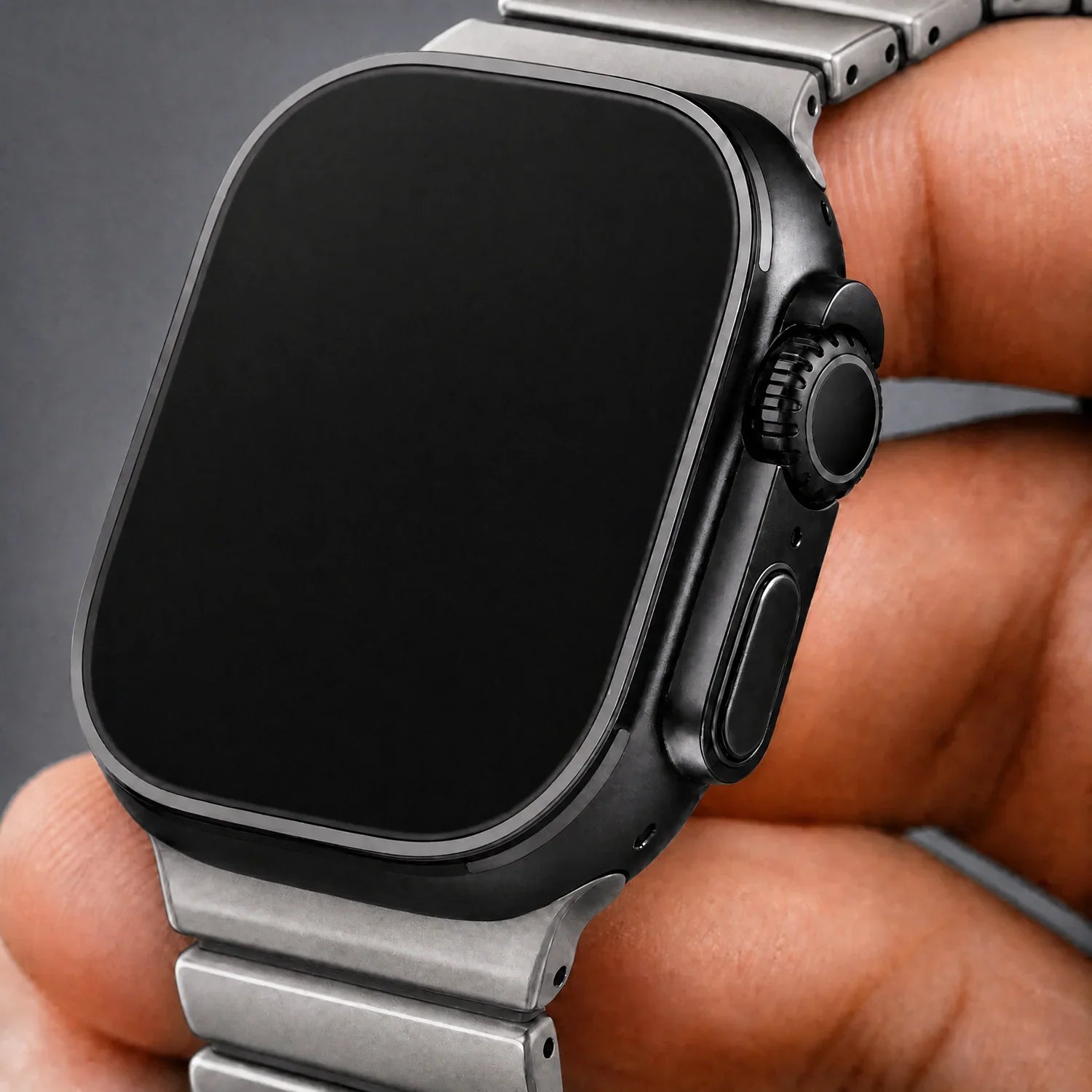 Bracelet Apple Watch Ember - acier - Titane Noir
