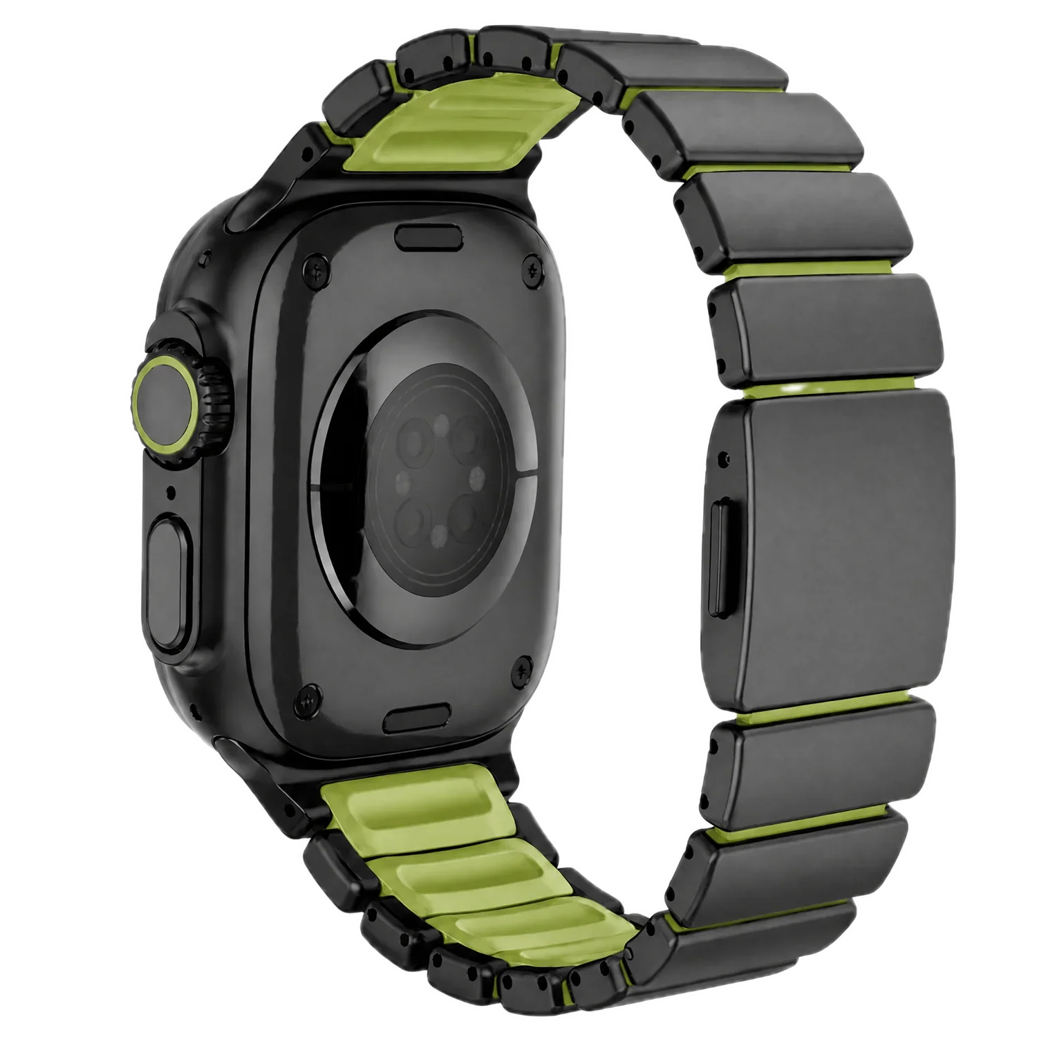 Bracelet Apple Watch Ember - acier - Noir Vert