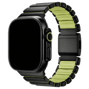 Bracelet Apple Watch Ember - acier - Noir Vert