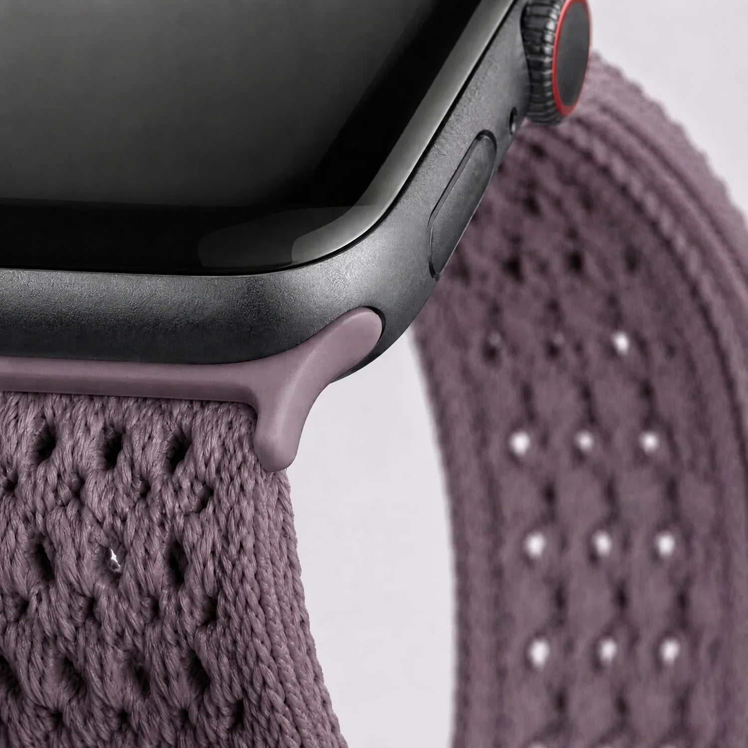Bracelet Apple Watch Knit - nylon - Violet fumé