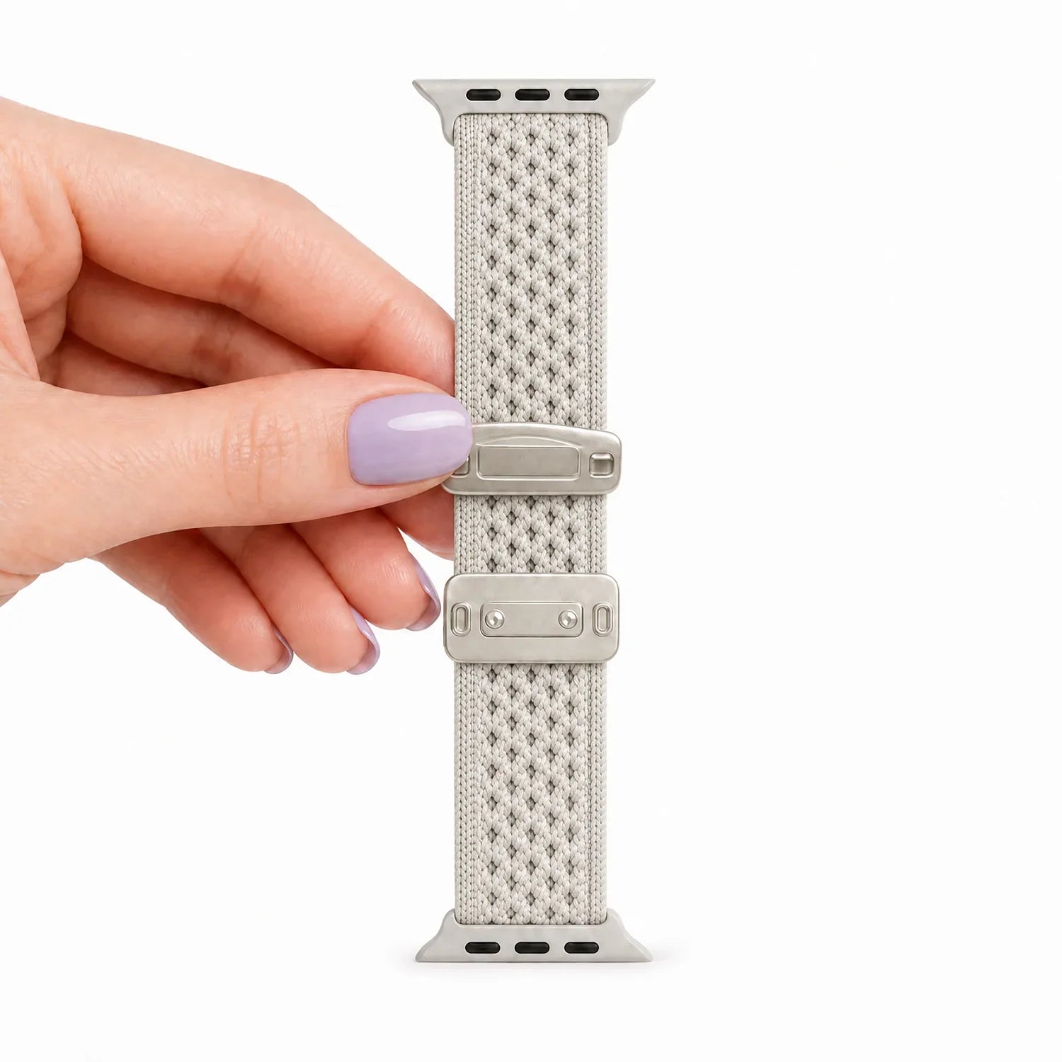 Bracelet Apple Watch Knit - nylon - Lumière stellaire