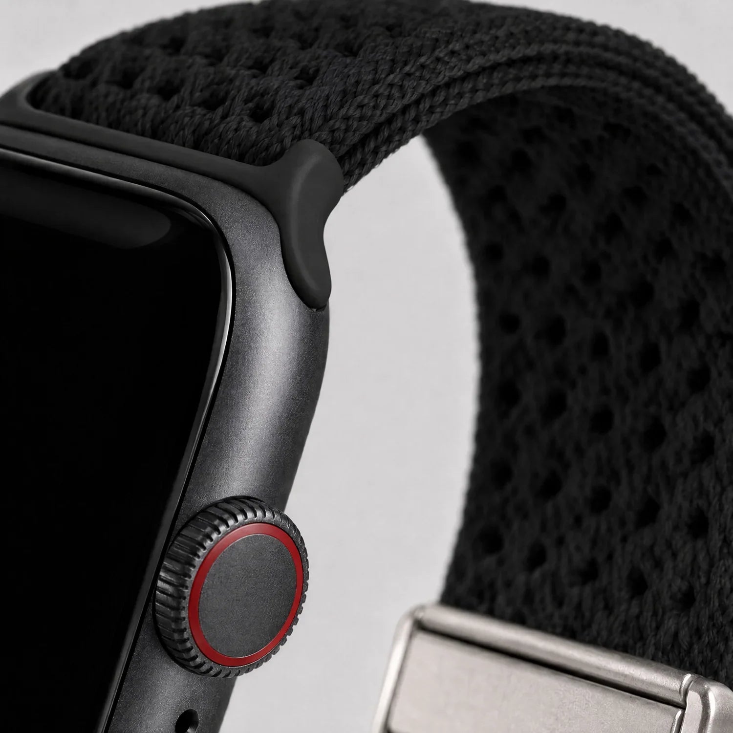 Bracelet Apple Watch Knit - nylon - Noir