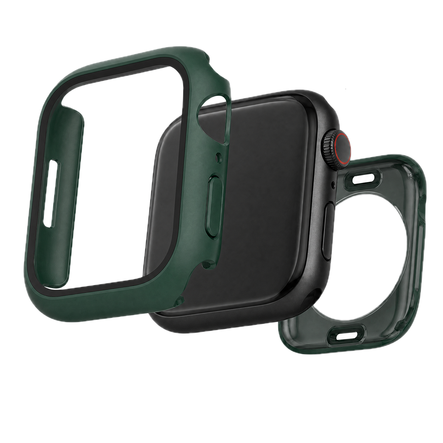 Coque rigide Full Body Armor pour Apple Watch – Vert foncé