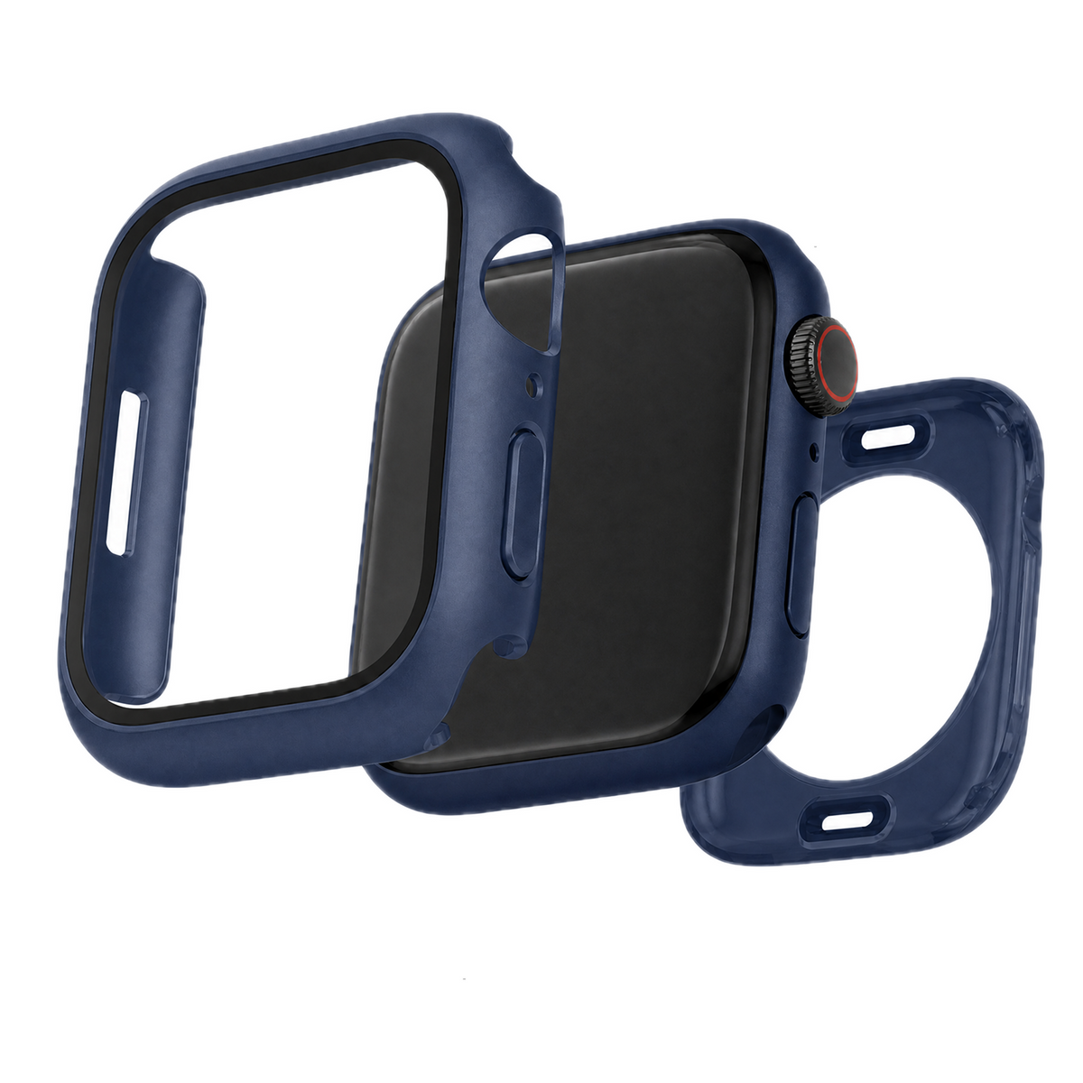 Coque rigide Full Body Armor pour Apple Watch – Bleu nuit