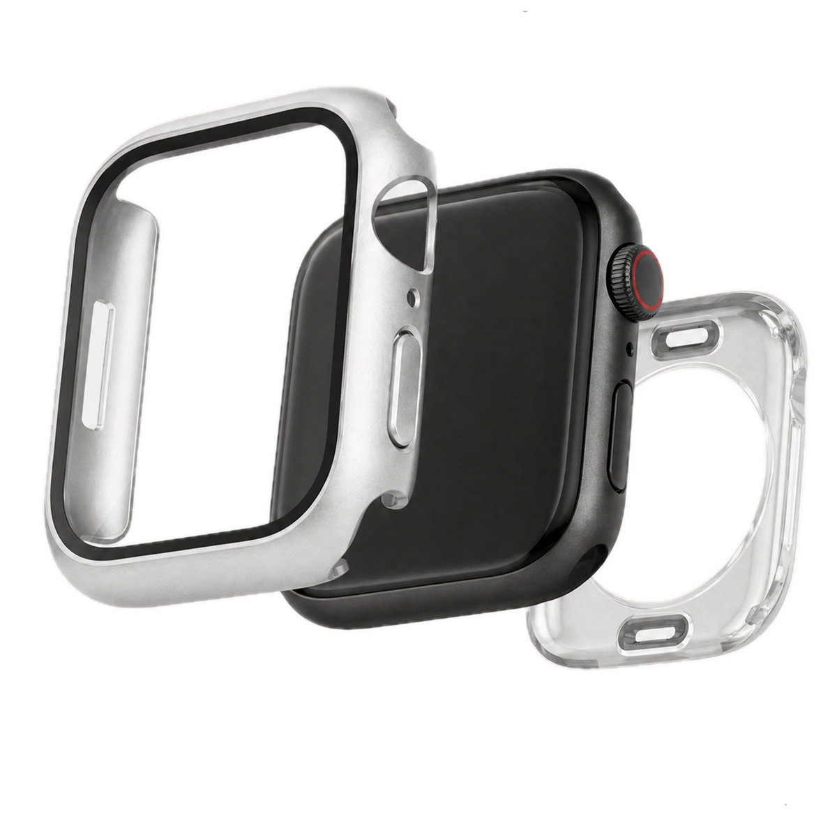 Coque rigide Full Body Armor pour Apple Watch – Argent