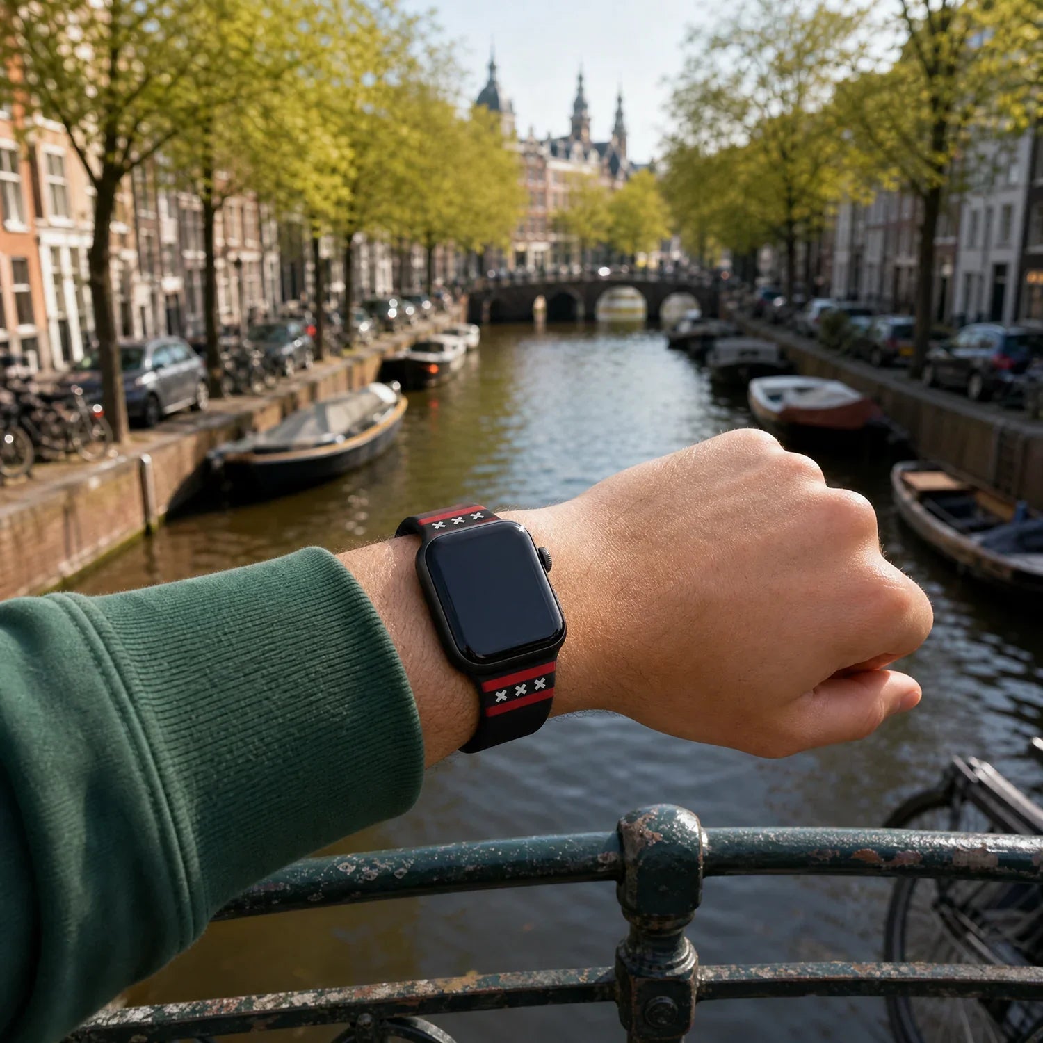 Bracelet imprimé Apple Watch - silicone - Amsterdam XXX