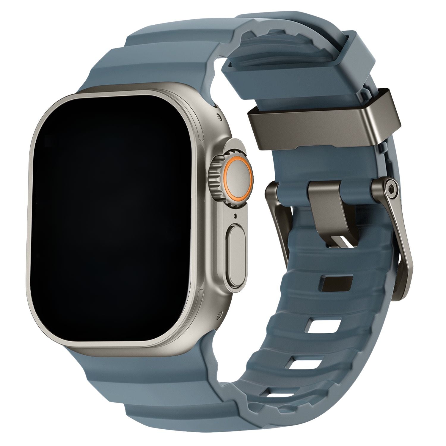 Bracelet Ranger en silicone pour Apple Watch - bleu