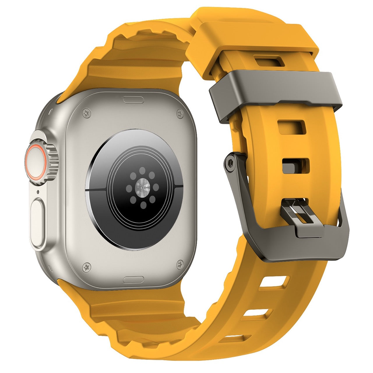 Bracelet Ranger en silicone pour Apple Watch - jaune