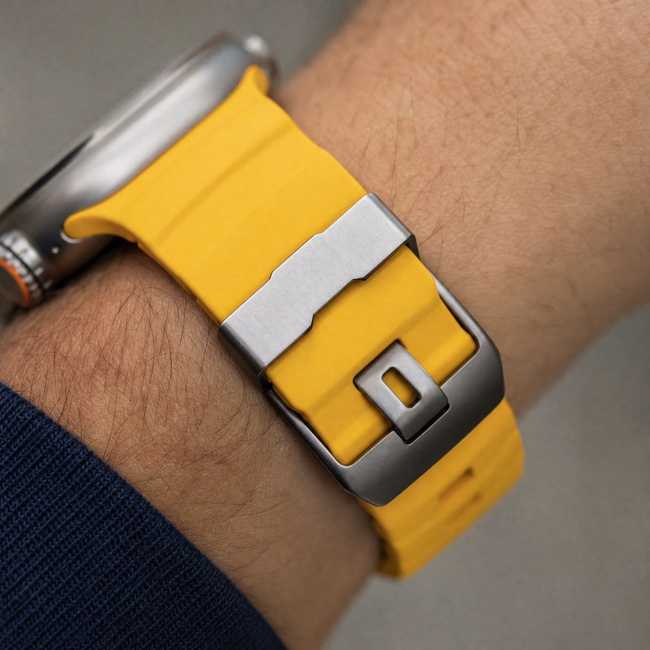 Bracelet Ranger en silicone pour Apple Watch - jaune